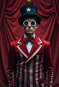 Circus Announcer Costume face swap