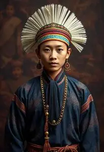 Kalinga Traditional Dress face swap