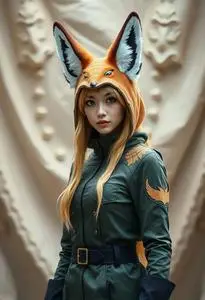 Kalinka Fox Cosplay face swap