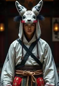 Kitsune Costume face swap