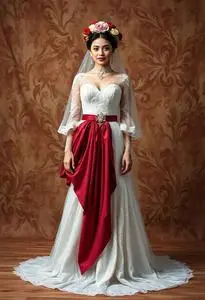 Lola Made Love Wedding Dress face swap