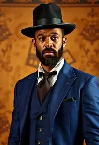 Django Unchained Blue Suit face swap