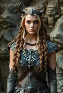 Freya Viking Goddess Costume face swap