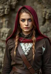 Medieval Huntress Clothing face swap