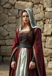 Medieval Lady Waiting Clothing Face Swap