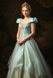 open lace back dress Sleeping Beauty Princess Aurora Dress, Aurora Cosplay Costume for Girl   CoserZ