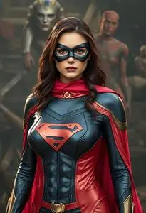 Superheroine Outfit face swap
