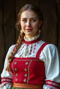 Swiss Traditional Clothing Female face swap