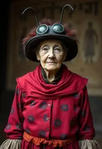 There Was Old Lady Who Swallowed Fly Costume face swap