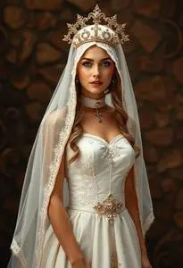 Virgin Bride Fancy Dress face swap