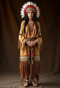 Woman Native American Dress Face Swap