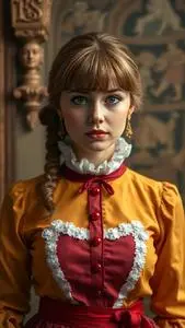 Veruca Salt Fancy Dress Costume face swap