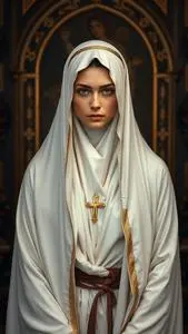 Virgin Mary Costume face swap