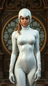 White Elastigirl Costume face swap