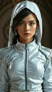 White Touch Silver Outfit face swap