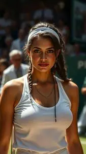 Wimbledon Outfit Woman face swap