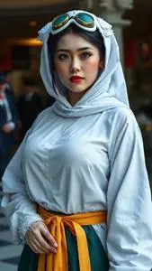 Woman Plus Size Cosplay Costume face swap