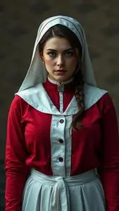 Woman Plus Size Handmaids Tale Deluxe Costume face swap