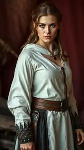 Woman Viking Cosplay Fancy Dress face swap
