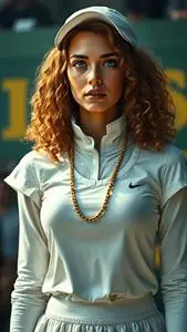 Woman Wimbledon Outfit face swap