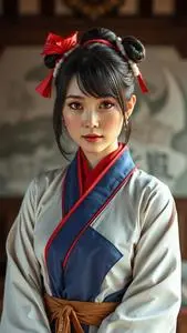 Yuna Cosplay Costume face swap