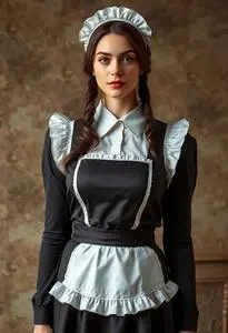 Actual French Maid Outfit Costume face swap