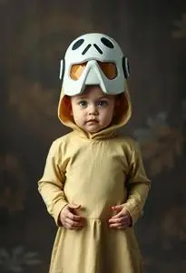Adorable Toddler League Their Own Kit Costume face swap