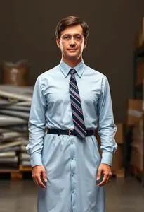 Adult Office Dunder Mifflin Warehouse Costume face swap