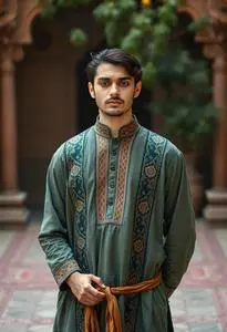 Afghani Kurta Costume face swap