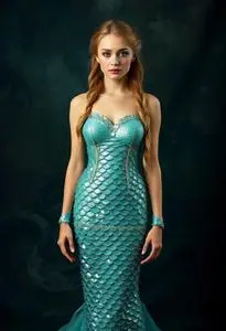 Alana Mermaid Costume face swap