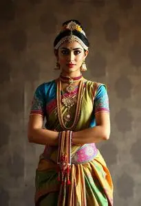 Bengali Dance Costume face swap
