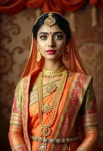 Bengali Marriage Costume face swap