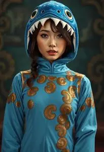 Blue Tang Costume face swap