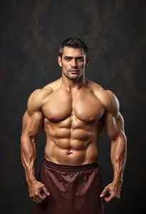 Bodybuilding Workout Costume face swap