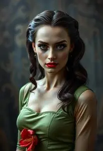 Woman Munsters Lily Costume face swap