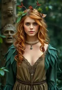Woodland Nymph Costume face swap