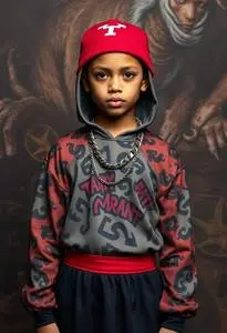 Youth Rapper Costume face swap