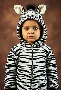 Zany Zebra Infant Costume face swap