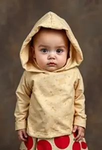 Toddler Burrito Costume face swap