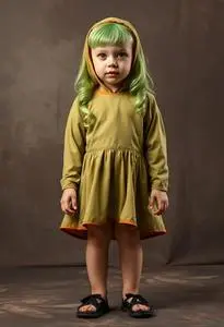 Toddler Munsters Lily Costume face swap