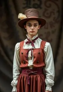 Vintage Tightrope Walker Costume face swap