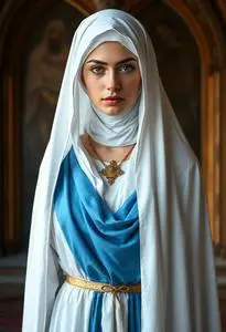 Virgin Mary Adult Costume face swap