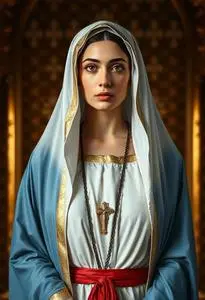 Virgin Mary Costume face swap