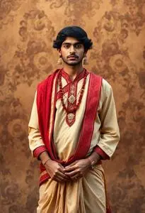 Rajasthani Dhoti Kurta Costume face swap