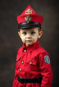 Rcmp Toddler Canadian Mountie Costume face swap