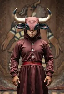 Toro Terri Bull Costume face swap