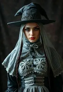 Satanic Witch Costume face swap