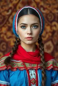 Serbian Folklore Costume face swap