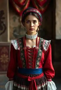Serbian National Costume face swap