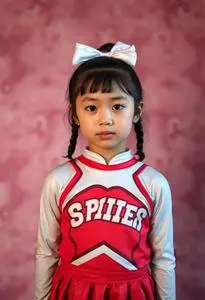 Spiritless Cheerleader Costume Kid face swap